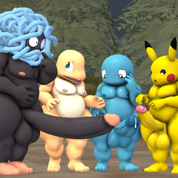 nintendo, pokemon created by logdoesrenders
