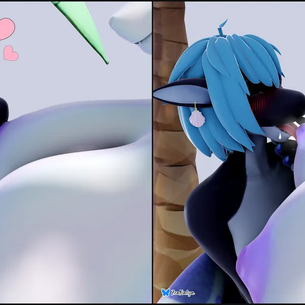 nisha (bluedingo), zea nalya created by rileyarlic (artist)