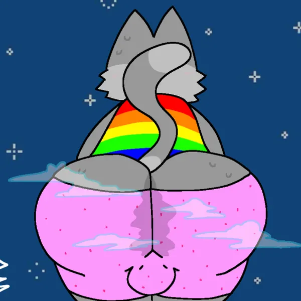 nyan cat (nyan cat (copyright)) created by pelnsfw