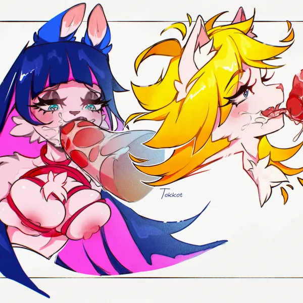 panty anarchy, stocking anarchy (panty and stocking with garterbelt) created by tokkot