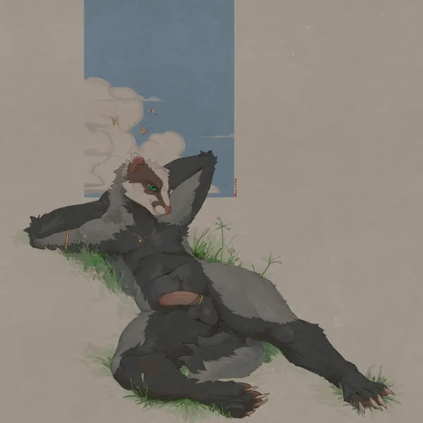 pip the badger created by flowerdino