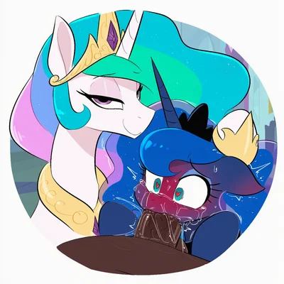 princess celestia (mlp), princess luna (mlp) (friendship is magic, hasbro)