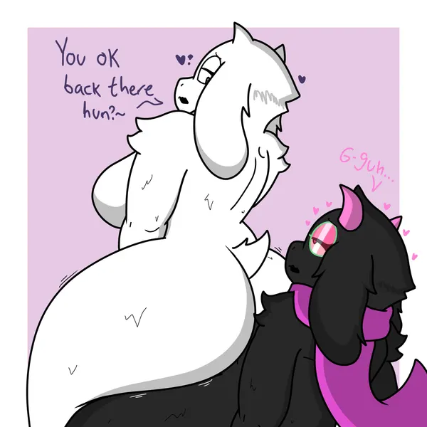 ralsei, toriel (deltarune, undertale (series)) created by enderbendr
