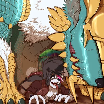 rhux (luke reinhard) (capcom, monster hunter) created by khayen