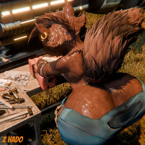 rocket raccoon (guardians of the galaxy, marvel) created by z hado