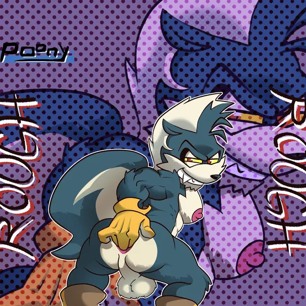 rough the skunk (idw publishing, sega) created by pooncartoonist