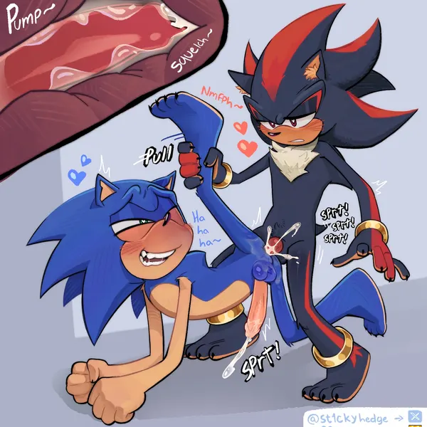 shadow the hedgehog, sonic the hedgehog (sega, sonic the hedgehog (series)) created by stickyhedge