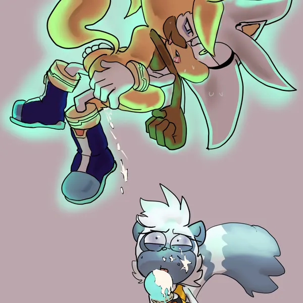 silver the hedgehog, tangle the lemur, whisper the wolf (idw publishing, sega) created by nicole chees
