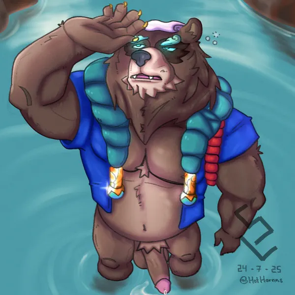 spirit blossom springs volibear, volibear (league of legends, riot games) created by sterlingrizzly
