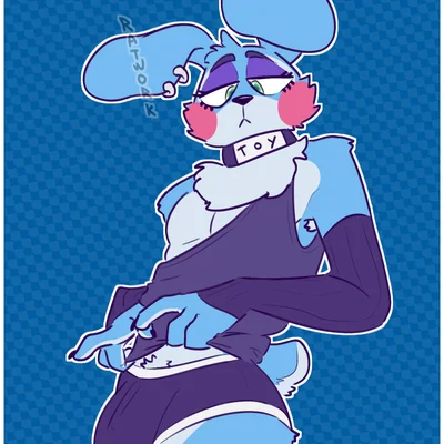 toy bonnie (fnaf) (five nights at freddy's, five nights at freddy's 2) created by ratwork