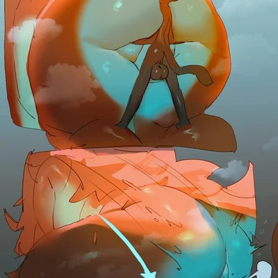 unnamed cat (utterangle), unnamed fox (utterangle) created by utterangle