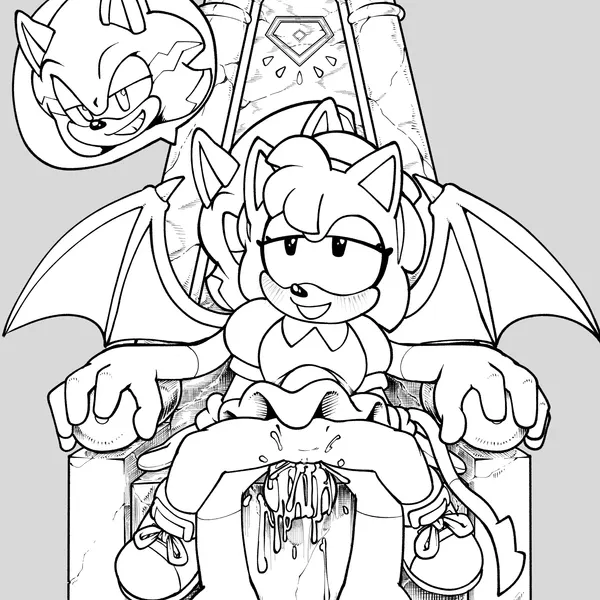amy rose, classic amy rose, fan character (classic sonic (universe), sega) created by noahdoesart