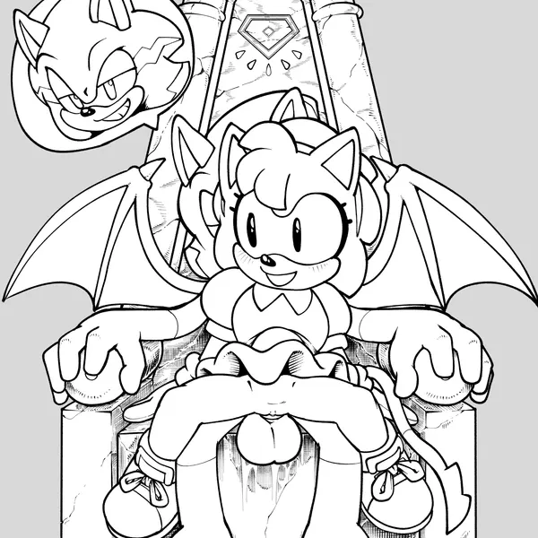amy rose, classic amy rose, fan character (classic sonic (universe), sega) created by noahdoesart