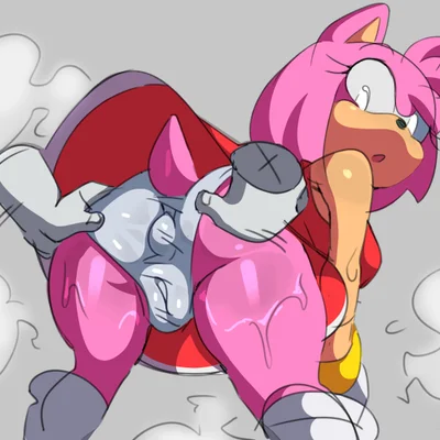 amy rose (sega, sonic the hedgehog (series)) created by spazkid, third-party edit