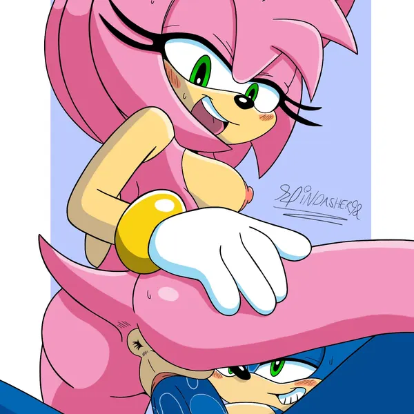 amy rose, sonic the hedgehog (sega, sonic the hedgehog (series)) created by spindasher98