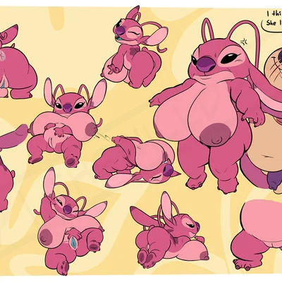 angel (lilo and stitch), jeffrey taggart (disney, lilo and stitch) created by thewilldpink