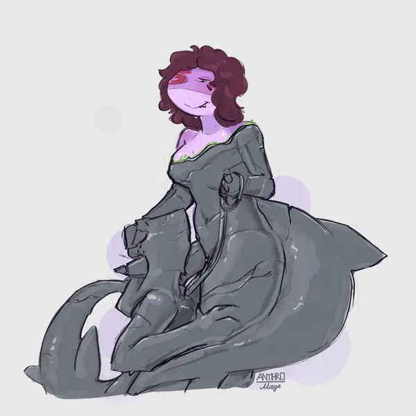 anna magenta, april (duhad) created by anthromage