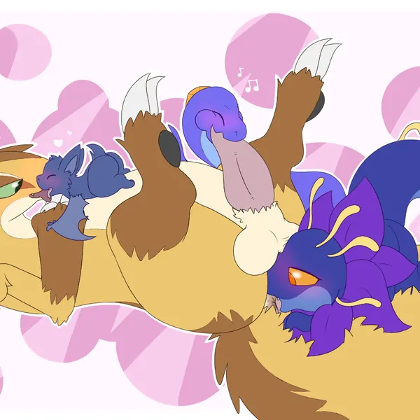 anolise, blue bat, graedius (linoone) (floraverse, mythology) created by graedius (artist)