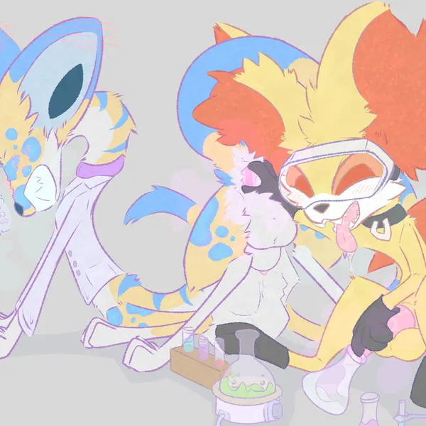 applejuice (soft bugg), chi (mischiefmaster) (nintendo, pokemon) created by soft bugg