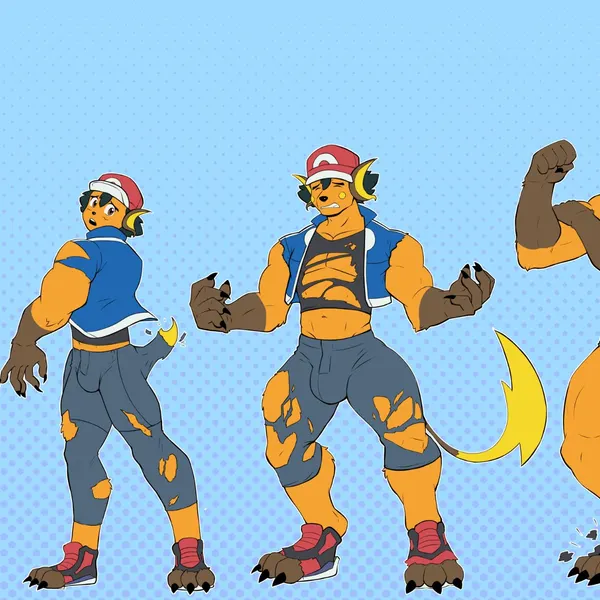 ash ketchum, ashchu (nintendo, pokemon) created by ademuchi
