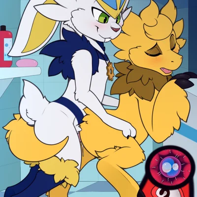 asher (thenomadicdragon), chloe (shadowee), fan character (nintendo, pokemon) created by meraence