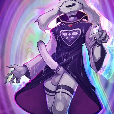 asriel dreemurr, asriel dreemurr (god form) (undertale, undertale (series)) created by nurinaki