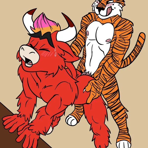 aubie the tiger, benny bull (auburn tigers, auburn university) created by randoramble