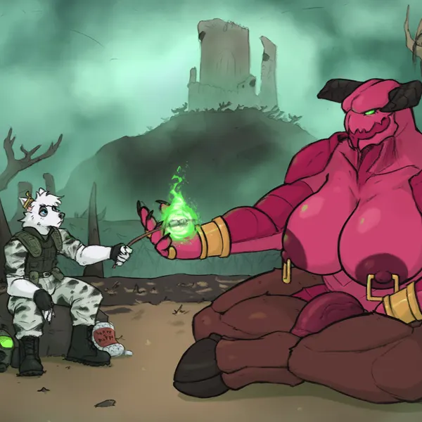 avarice (ruby76), pine (ruby76) (doom (series), id software) created by jezzlen