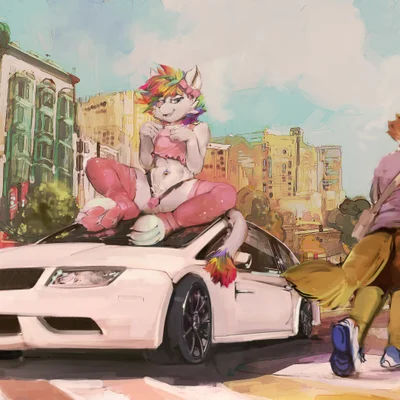 background character, revy (revy) created by oselotti