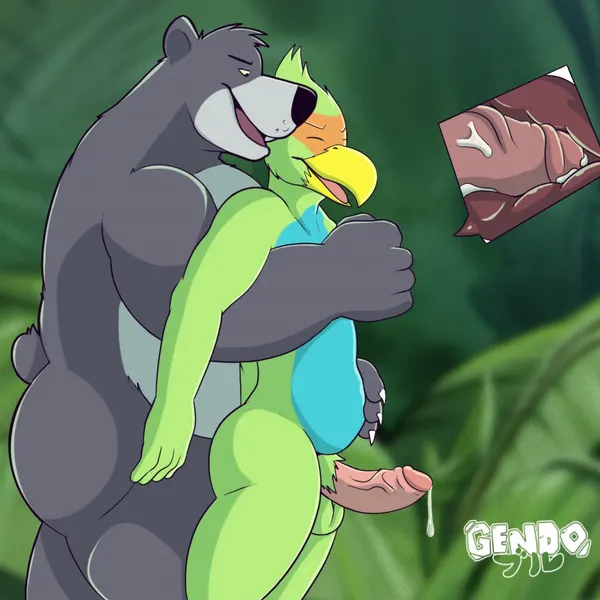baloo, sparkx (disney, the jungle book) created by gendomx