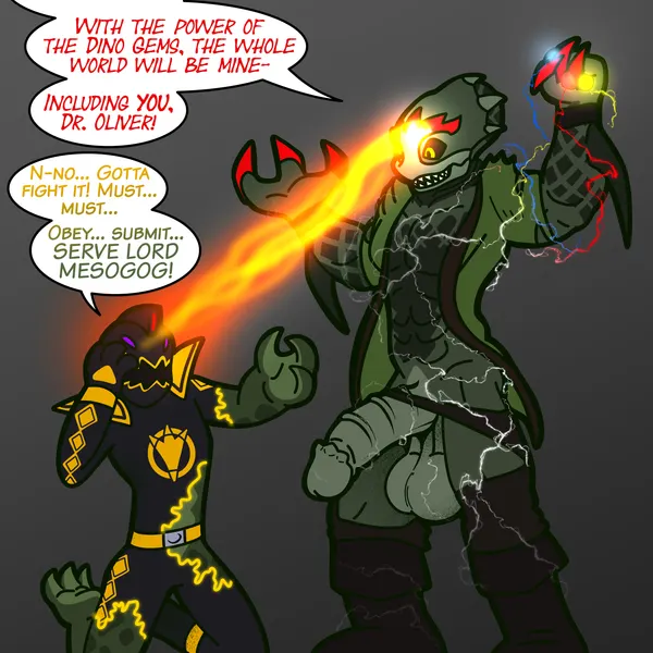 black ranger, mesogog, tommy oliver (power rangers, power rangers dino thunder) created by nx-42
