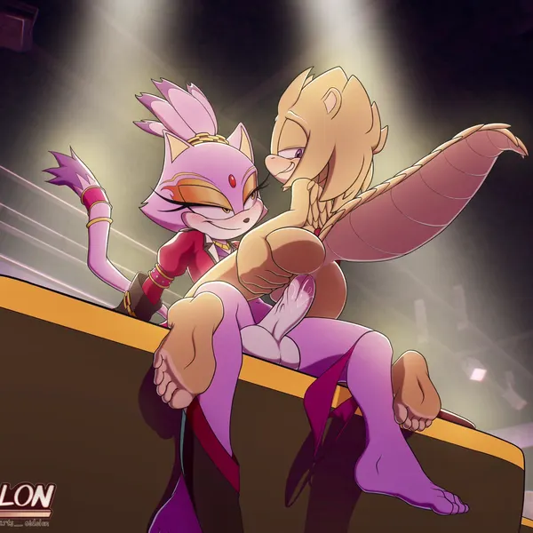blaze the cat (sega, sonic the hedgehog (series)) created by arts eidolon