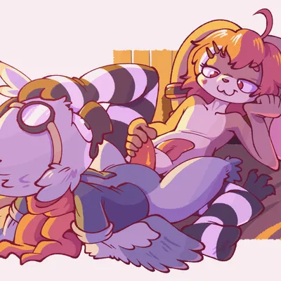 bluegua (character), roger (balpal) created by onihidden