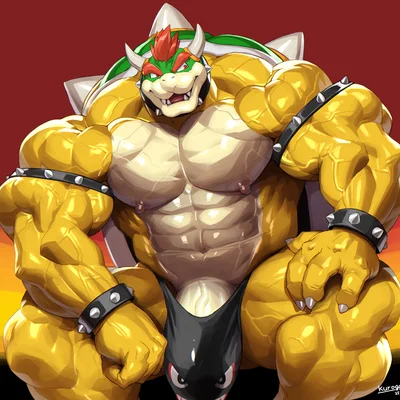 bowser (mario bros, nintendo) created by kurogon