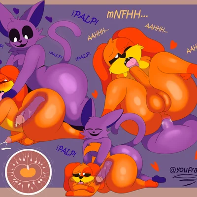 catnap (poppy playtime), dogday (poppy playtime) (mob entertainment, poppy playtime) created by youfrasn