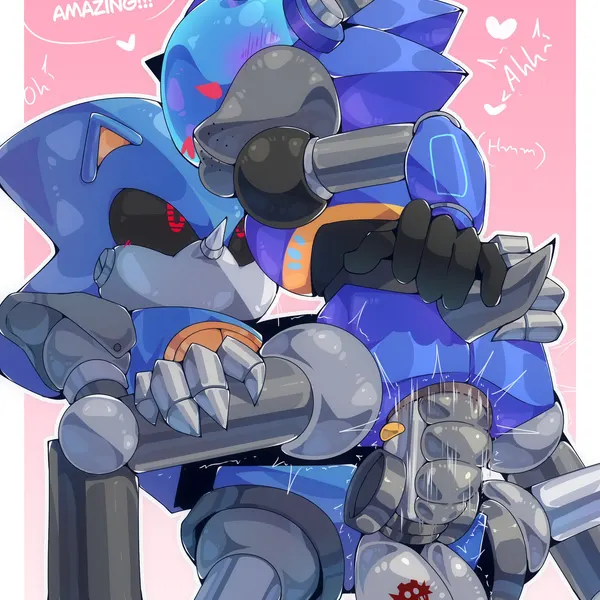 chaos sonic, metal sonic (netflix, sega) created by polarisart