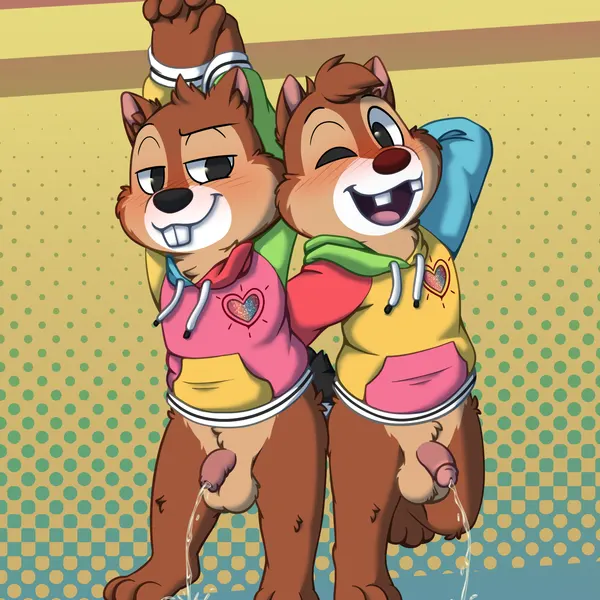 chip (disney), dale (disney) (chip 'n dale, chip and dale) created by nutty bo