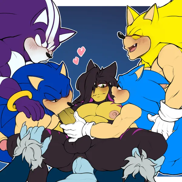 classic sonic, darkspine sonic, sonic the hedgehog (classic sonic (universe), sega) created by tailverknk