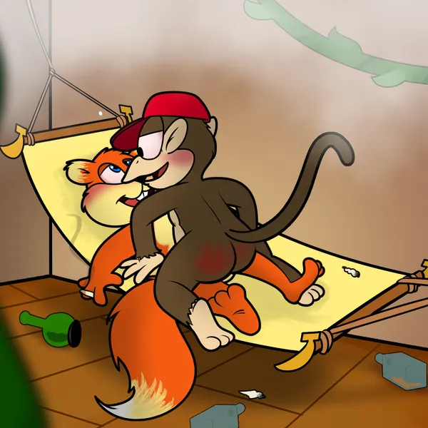 conker, diddy kong (conker's bad fur day, donkey kong (series)) created by squirrelfromthesouth