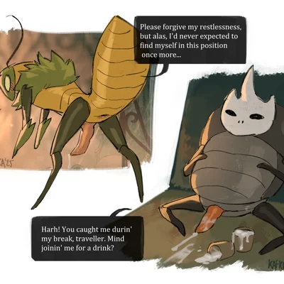 creige (hollow knight: silksong), green prince (hollow knight: silksong) (hollow knight: silksong, hollow knight (franchise)) created by kafka (artist)