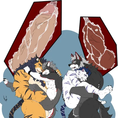 damon (karlwolf), karl (karlwolf), kiba (toboe2) created by hunterramirez