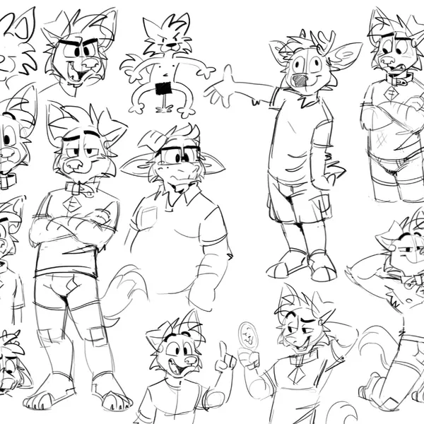 darwin (tinydeerguy), gary (tinydeerguy), matt riskely created by tinydeerguy