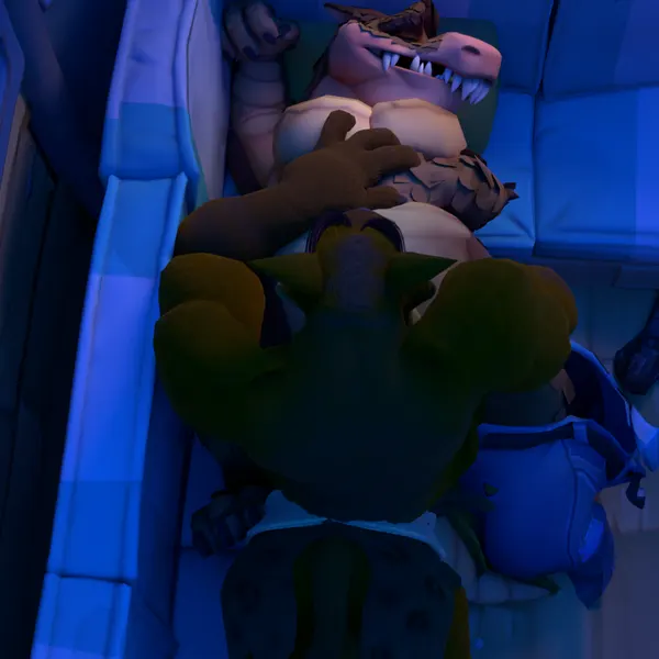 dingodile, tiny tiger (activision, crash bandicoot (series)) created by fr34ky4urry123!