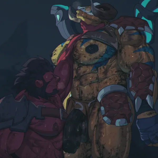 elder titan the worldsmith, mogul khan the axe (dota, valve) created by eruprior