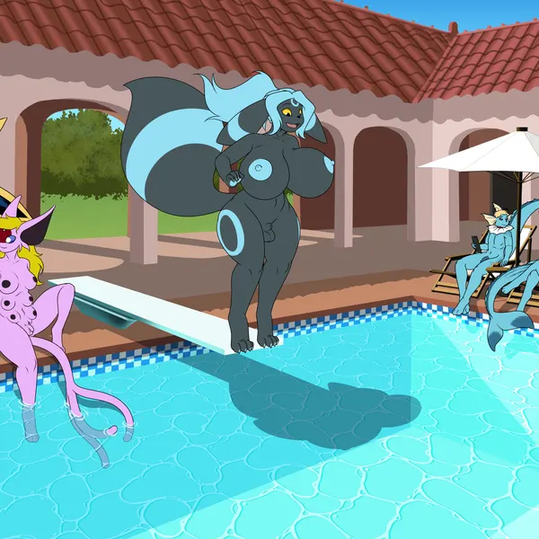 espo (espeonmasterespo), raibre (raichumorph4) (nintendo, pokemon) created by halcy0n