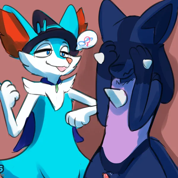 fan character, flaire the braixen (novathelucario) (nintendo, pokemon) created by froogg