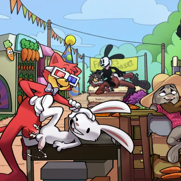 fan character, judy hopps, lola bunny (disney, looney tunes) created by hairlessboyblunder