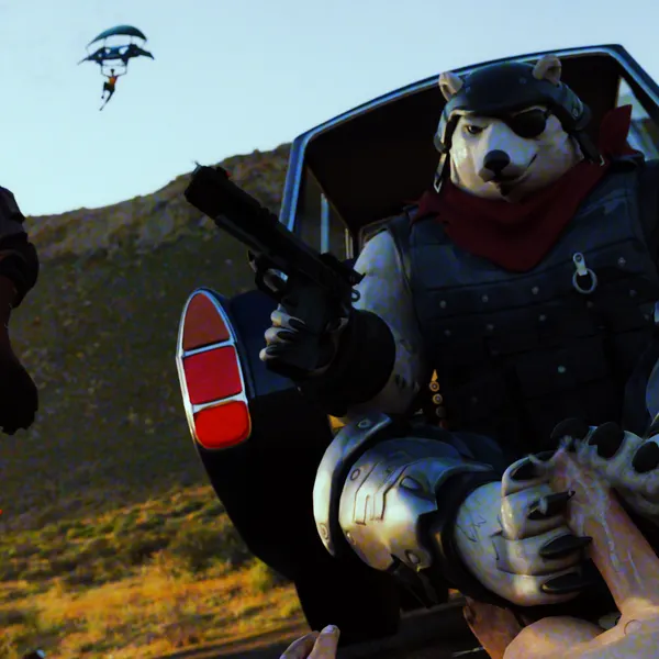 fennix (fortnite), polar patroller (epic games, fortnite) created by rookieanimator210