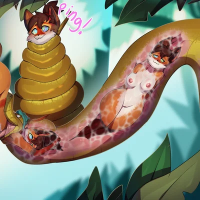 ferox (feroxdoon), sir hiss (disney, robin hood (disney)) created by keendeemiyavi (artist)