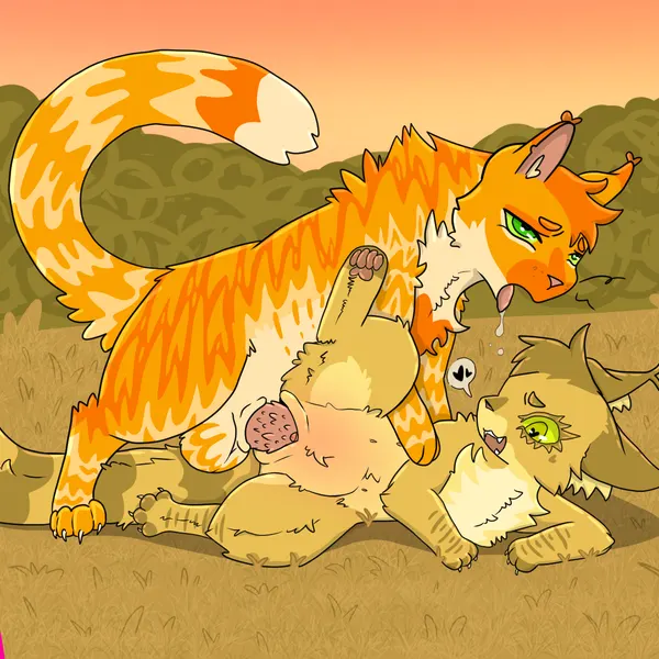 firestar (warriors), sandstorm (warriors) (warriors (book series)) created by whitefroggim